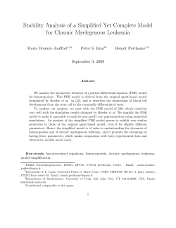 Stability Analysis of a Simplified Yet Complete Model