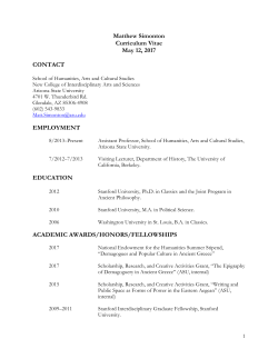 Curriculum Vitae - ASU People Search