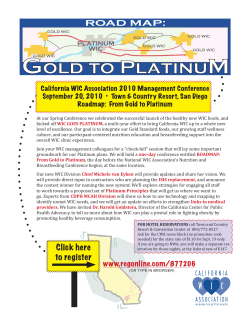 Click here to register - California WIC Association