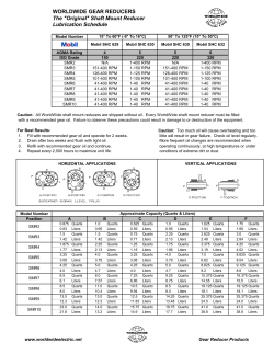Lubrication Schedule