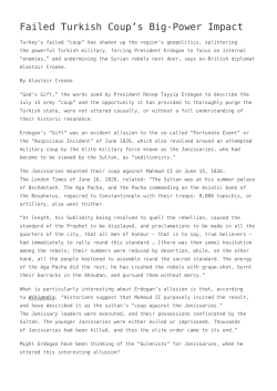 Failed Turkish Coup`s Big-Power Impact