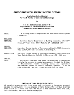 guidelines for septic system design