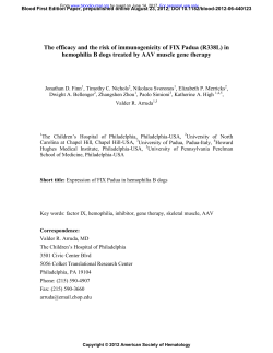 in hemophilia B dogs treated by AAV muscle gene