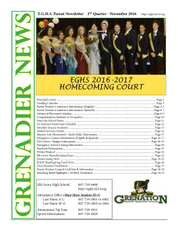 2nd Quarter - Elk Grove High School