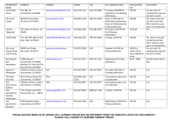Newspapers of Record in Sacramento County