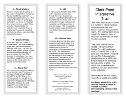 Clark Pond Interpretive Trail - New London Conservation Commission