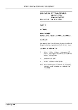 dmrb volume 10 section 1 part 2 - ha 56/92 - new roads
