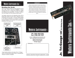 Jr. Tri-Gauge - Western Instruments