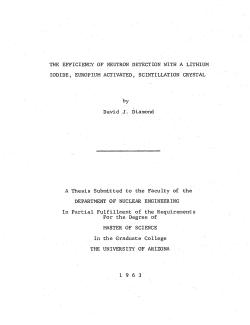 THE EFFICIENCY OF NEUTRON DETECTION WITH A LITHIUM