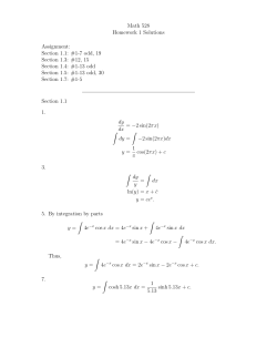 Math 528 Homework 1 Solutions Assignment: Section 1.1: #1