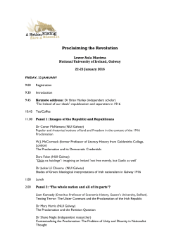 Proclaiming the Revolution