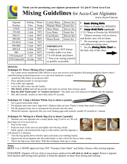 Mixing Guidelines for Accu