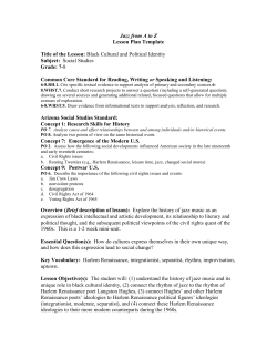 Black Cultural and Political Identity