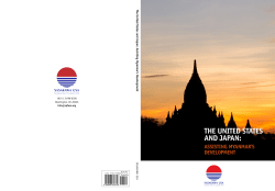 The United States and Japan: Assisting Myanmar`s Development