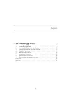 4 Non-uniform Random Numbers