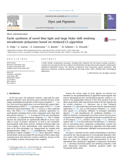 Facile synthesis of novel blue light and large Stoke shift emitting