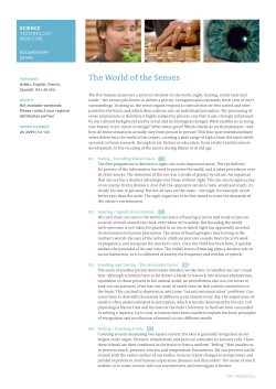 The World of the Senses