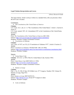 Legal Citation Interpretation and Access
