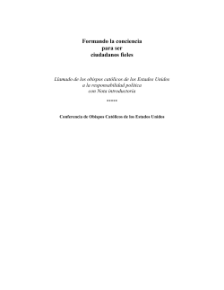 Formando la conciencia para ser ciudadanos fieles