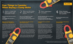 Four Things to Consider When Buying a Clamp Meter