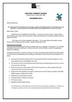 November Newsletter 2015 - High Mill Primary School