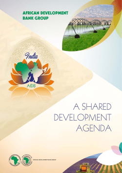 Africa and India - A shared development agenda