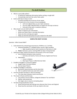 Pre-draft Outlines - Eastern Florida State College