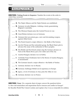 Reteaching Activity 23-1