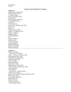 Chapter 32 and 33 Required Vocabulary Chapter 32 Seattle general