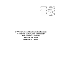 2014 - International Sculpture Center