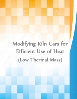 Modification in kiln car furnitureby replacing`Solid Cordierite Kiln Car