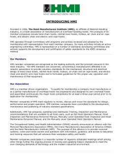 72) Manually Lever Operated Hoist Operators Manual