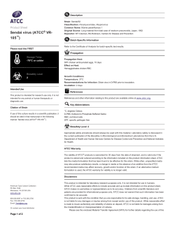Sendai virus (ATCC&reg; VR 105&trade;)
