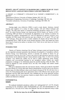 density and sp3 content in diamond-like carbon films by x