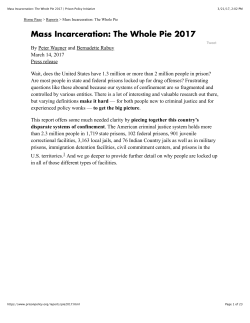 Mass Incarceration: The Whole Pie 2017 | Prison Policy Initiative