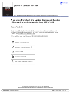 A solution from hell: the United States and the rise of