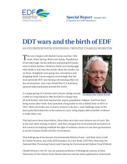 DDT wars and the birth of EDF