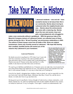 new and old - City of Lakewood