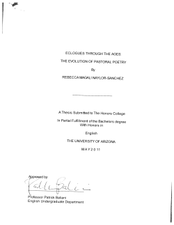 Eclogues Through the Ages: The Evolution of Pastoral Poetry