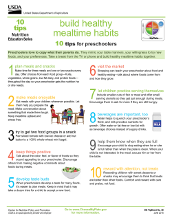 Build a healthy meal -- 10 Tips Nutrition Education Series