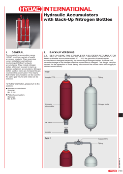 Hydraulic Accumulators with Back-Up Nitrogen Bottles
