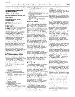 Final Rule on Reverse Logistics - American Pyrotechnics Association