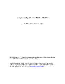 United States, 1865-1920 - UCLA Economics Homepage