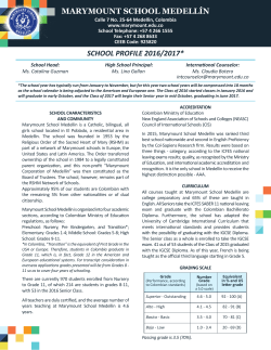 marymount school profile 2016 2017