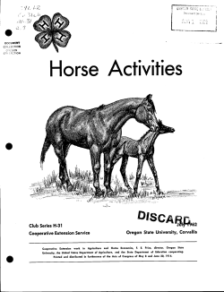 Horse Activities - Oregon State University