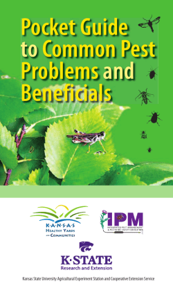 S158 Pocket Guide to Common Pest Problems