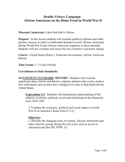African Americans in WWII - Maryland State Department of Education