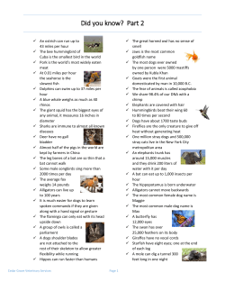 Did you know? Part 2 - Cedar Grove Veterinary Services