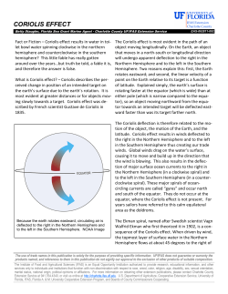 coriolis effect - Charlotte County Extension Service