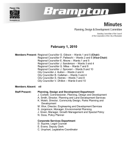 Planning, Design and Development Committee